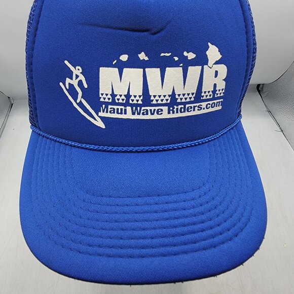 Maui Wave Riders Blue Snapback Trucker Hat Otto Collection Outdoors Casual - Picture 9 of 9